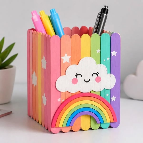 Tempat Pensil Stik Es Krim
