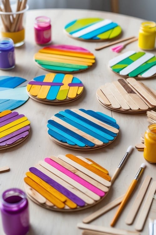 Tatakan Gelas Stik Es Krim