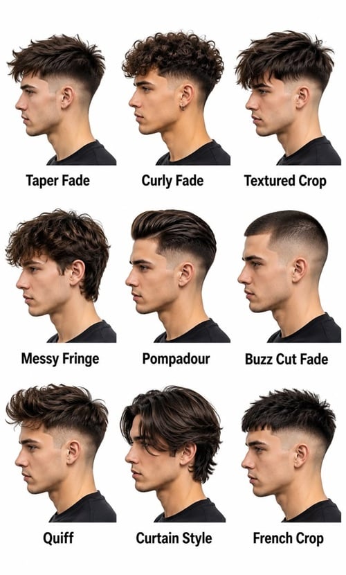 model potong rambut pria