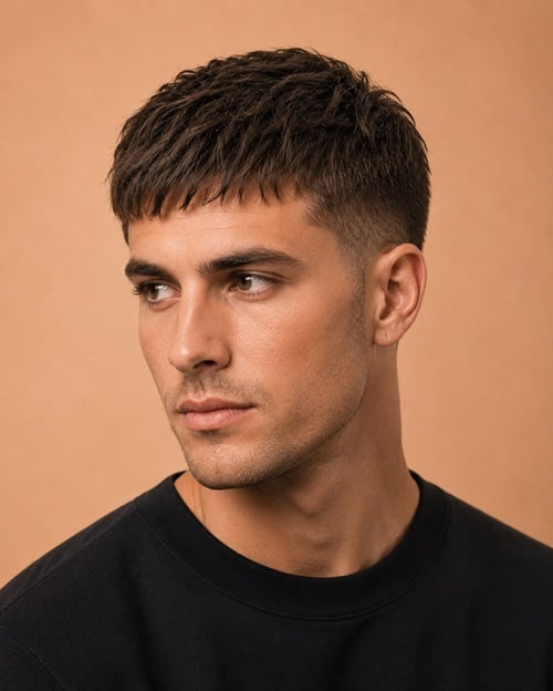 Gaya Rambut Pria French Crop