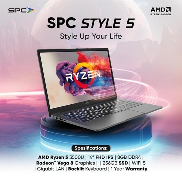 SPC Style 5 VIBE AMD Ryzen 5 3500U