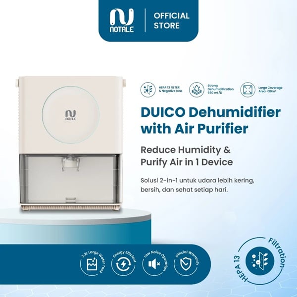 Notale Duico NTL-DA099 Dehumidifier With Air Purifier