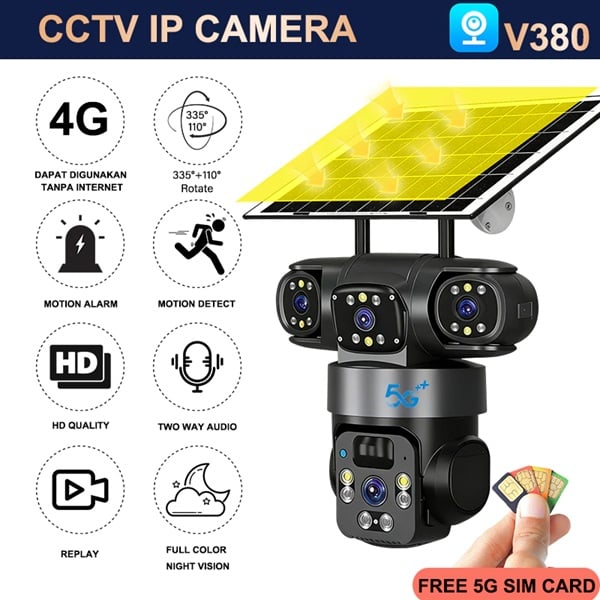 CCTV Solar Panel V380 Pro