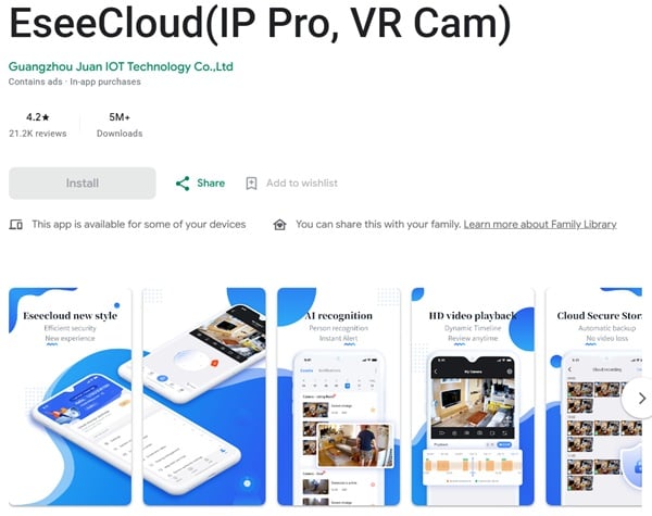 EseeCloud IP Pro VR Cam